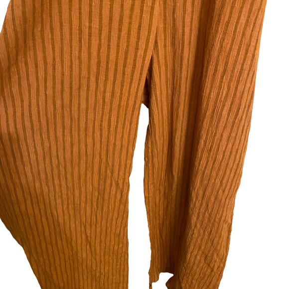 Third Form Jumpsuit Crossing Over Halter Ribbed Orange Size 2 - Picture 7 of 8